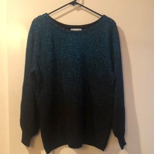Blue Metallic Sweater
